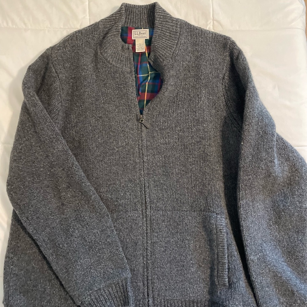 Mens L.L.Bean zippered sweater
